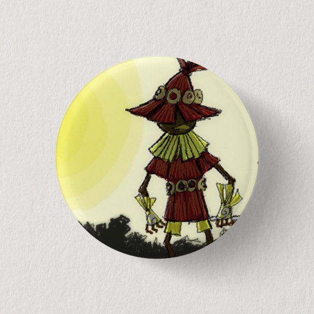 Skullkid treibt der Wald Blätter Button (Vorderseite)