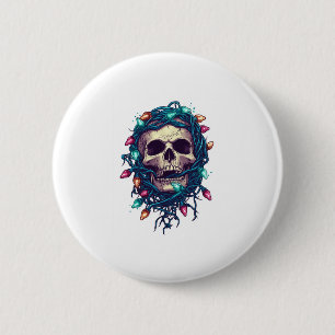 Skullmas � Funny Xmas Skelett Button