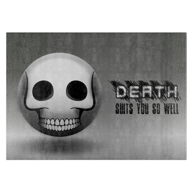 Skullmoji-Schneidebrett Schneidebrett (Vorderseite)