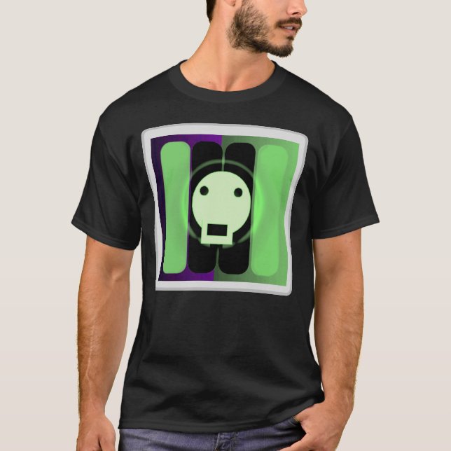 Skullnskin Grafik - Totenkopf Leuchten T-Shirt (Vorderseite)
