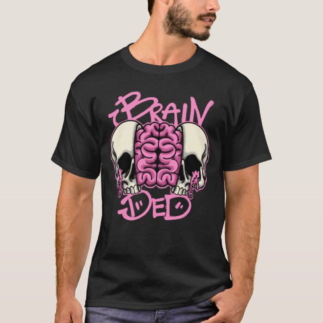 Skulls and Brain streetwear  T-Shirt (Vorderseite)