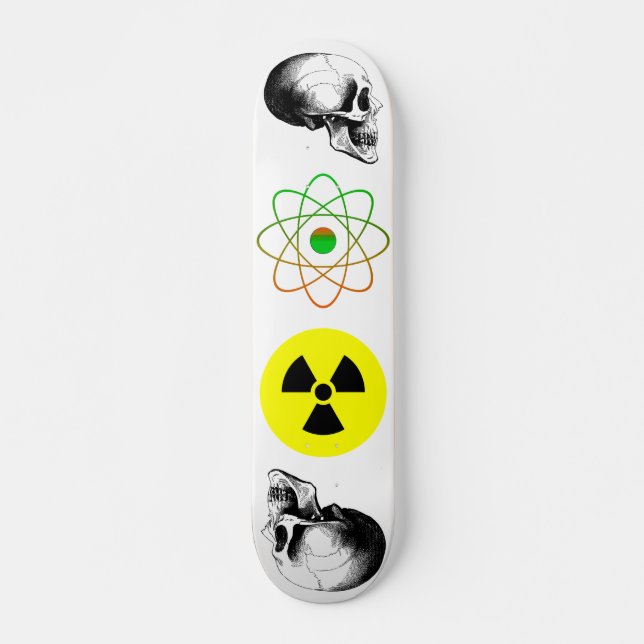 Skulls Atom Radiation Skateboard signieren (Vorne)