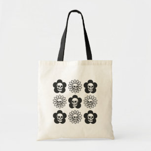 Skulls Blume Tragetasche