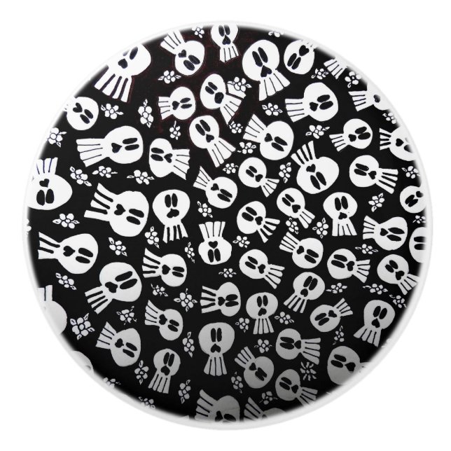 Skulls-ceramic pull drawer keramikknauf (Vorderseite)