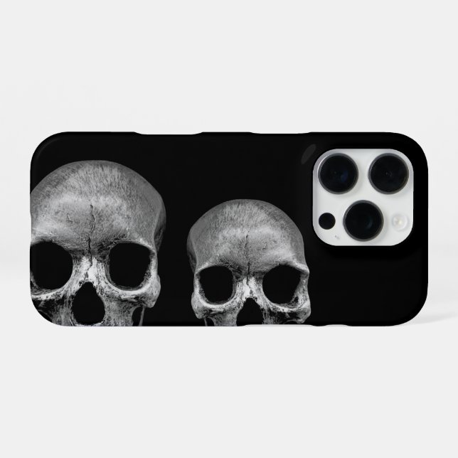 Skulls - Funny iPhone Hülle (Rückseite (Horizontal))