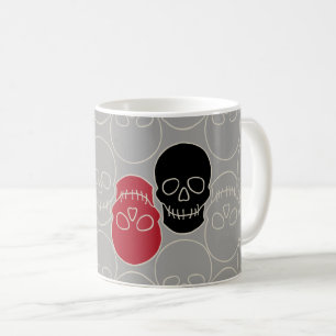 Skulls - Ghost Gray und Bone White Kaffeetasse