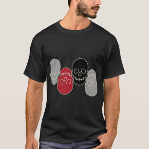 Skulls - Ghost Gray und Bone White T-Shirt