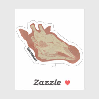 Skulls - Giraffe Aufkleber