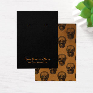 Skulls Gothic Halloween Earring Display Card