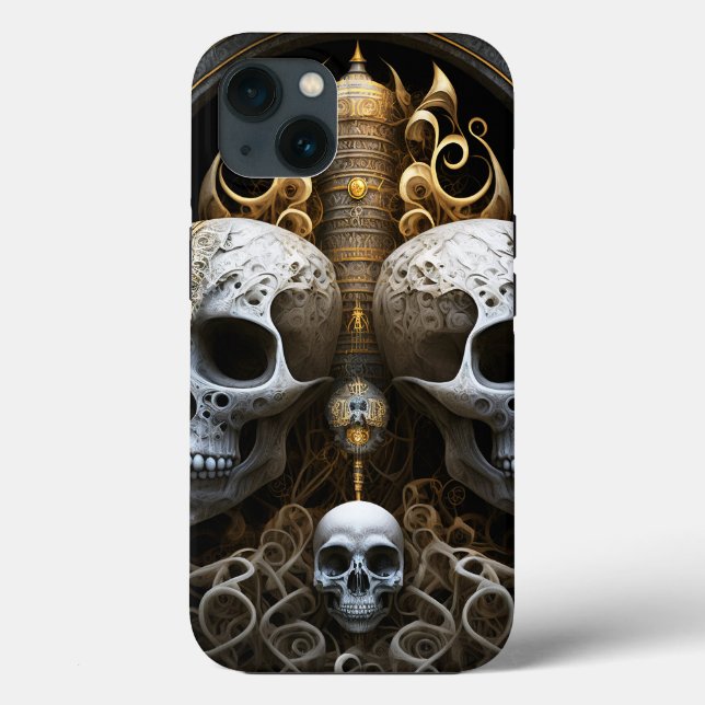 Skulls Gothic Horror Goth Surreal Art Case-Mate iPhone Hülle (Rückseite)