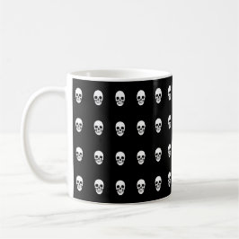 Skulls gotisch schwarz & weiß elegant kaffeetasse