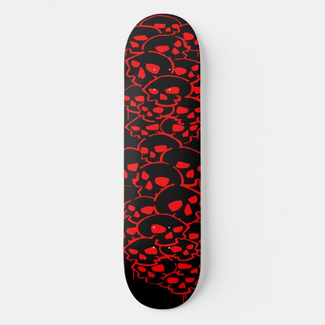 Skulls Graffiti-Kolonne Skateboard (Vorderseite)