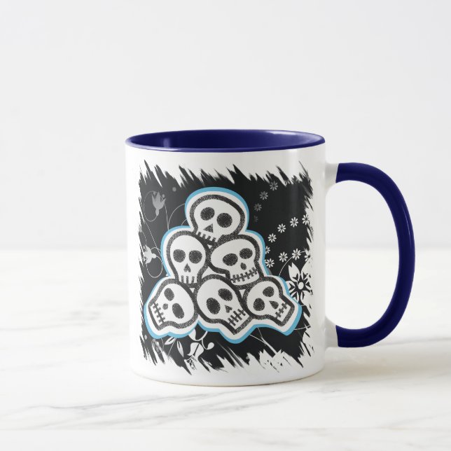 Skulls Halloween-Tasse Tasse (Rechts)