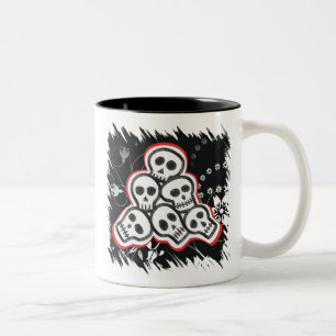 Skulls Halloween-Tasse Zweifarbige Tasse