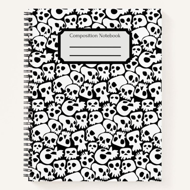Skulls-Komposition Notizbuch (Vorderseite)