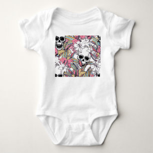 Skulls Lily Blume: Boho Vintag. Baby Strampler