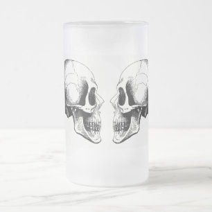 Skulls Mattiert 16 oz Mattiert Glass Tasse