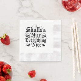 Skulls & Mäuse & Everything Nice Serviette