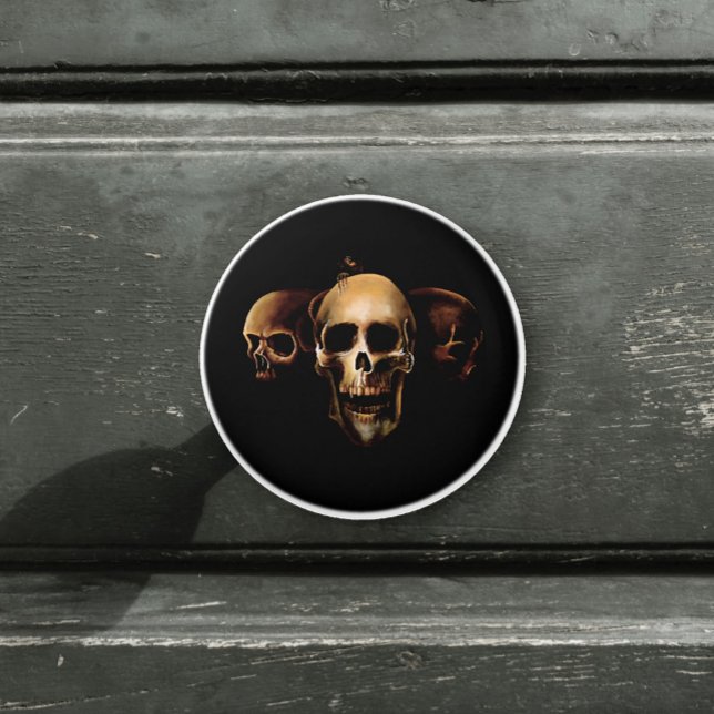 Skulls Mensch Schwarz Keramikknauf (Von Creator hochgeladen)