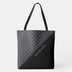 Skulls Muster Mit Monogramm Tote Bag