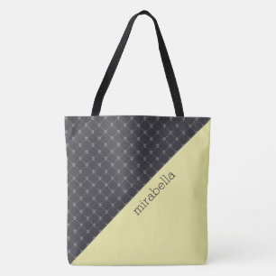 Skulls Muster Mit Monogramm Tote Bag