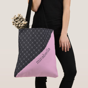 Skulls Muster Mit Monogramm Tote Bag
