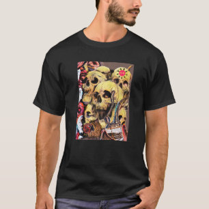Skulls Rose Ladybug Bong & Bones Männer Frauen T-Shirt