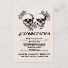 Skulls Rose Mr. & Mrs. Begleitkarte