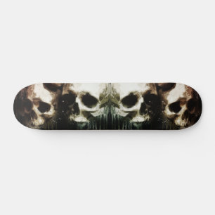 Skulls Rustikal 16-2 Decoupage Skateboard