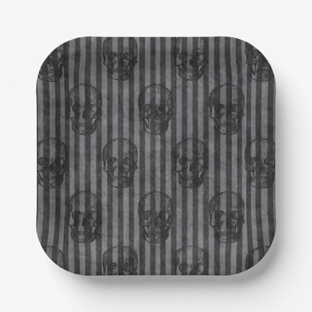 Skulls & Stripes Halloween Paper Teller (Vorderseite)
