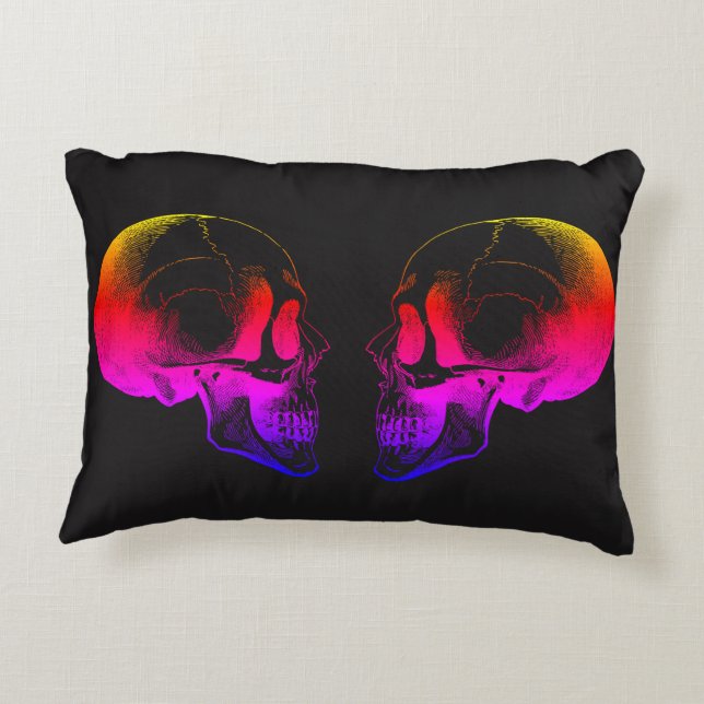 Skulls Throw Kissen (Rückseite)
