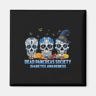 Skulls Toten Bauchspeicheldrüse Gesellschaft Diabe Magnet