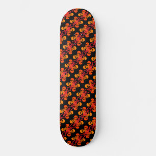 Skulls und Crossbones Muster Skateboard