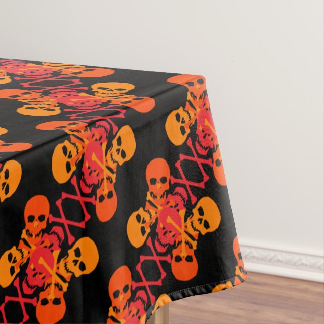 Skulls und Crossbones Muster Tischdecke (Beispiel)