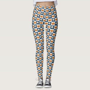 Skulls und Pumpkins Karos Leggings