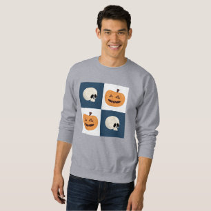 Skulls und Pumpkins Karos Sweatshirt