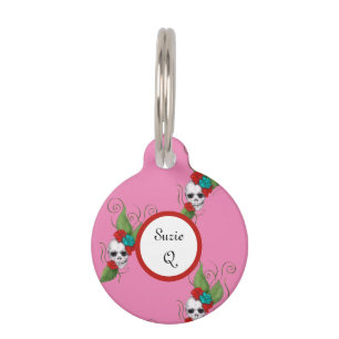 Skulls und Rose Haustiermarke