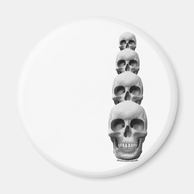 Skulls - Vertikal Magnet (Vorne)
