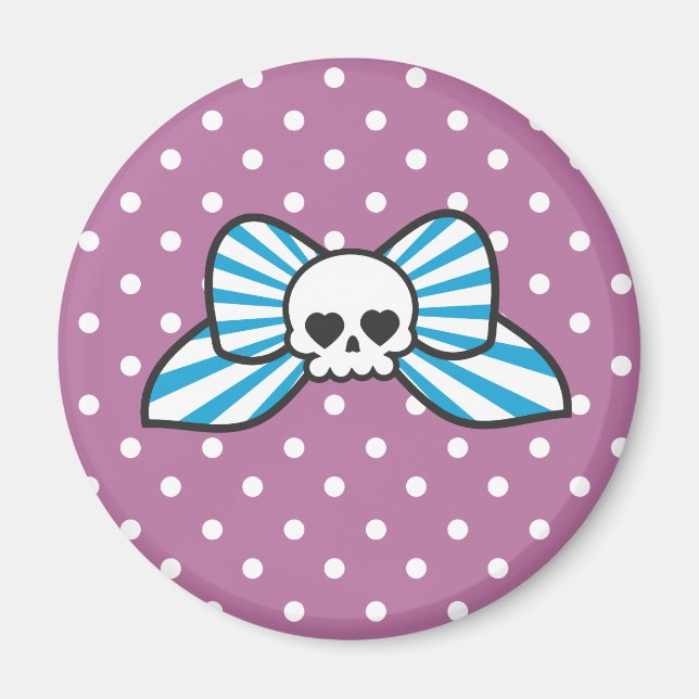 Skully Bow Magnet (Vorne)