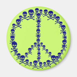 Skully Friedenszeichen Magnet