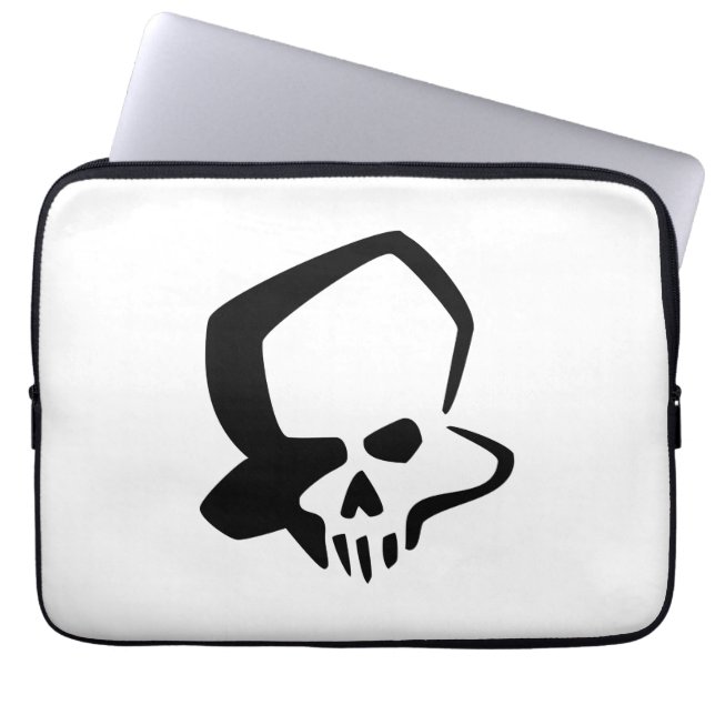 Skully Laptop Sleeve (Vorderseite)
