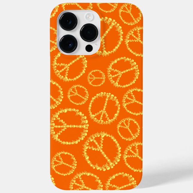 Skully Peace Sign Case-Mate iPhone Hülle (Rückseite)