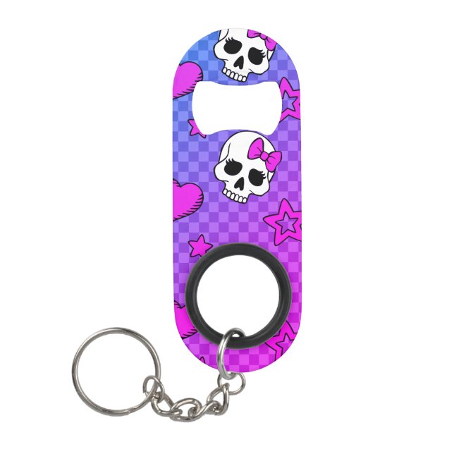Skully Pop Kawaii Mini Flaschenöffner (Vorderseite)