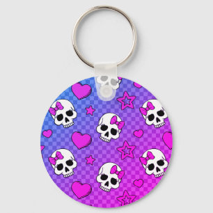 Skully Pop Kawaii Schlüsselanhänger