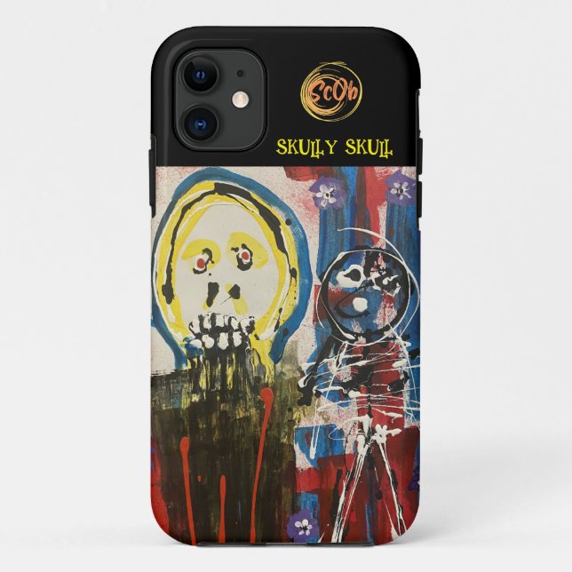 Skully Skull IPhone Fall Case-Mate iPhone Hülle (Rückseite)