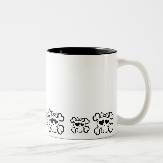 Skully Zweifarbige Tasse (Rechts)