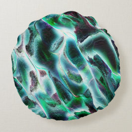 Skulpierte digitale Wasserfälle und Regenwälder? Rundes Kissen