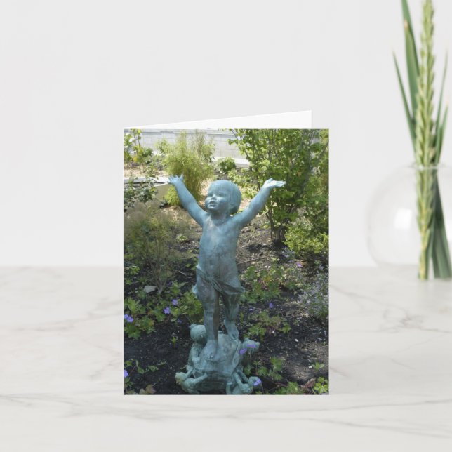 Skulptur an Phipps Konservatorium, Pittsburgh Karte (Vorderseite)