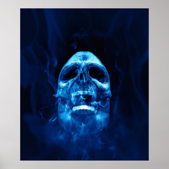 Skulptur blau poster (Vorne)