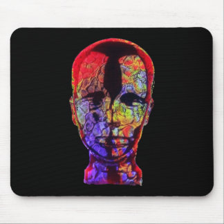 Skulptur der Hauptmausunterlage im schwarzen Kopf Mousepad
